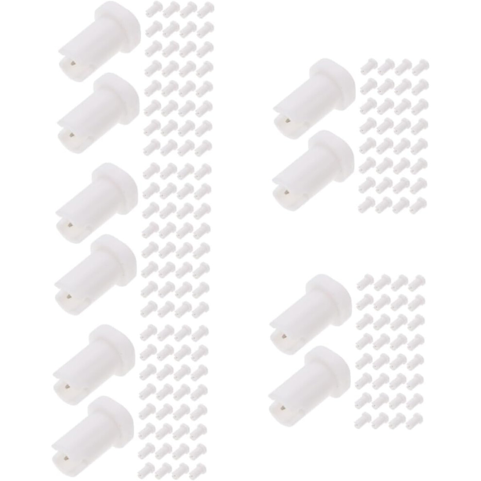 Hkhbjs 500Pcs Eyelash Glue Pins Glue Bottle Replacements For Eyelash Extensions Nozzle Needles For Lash Extension