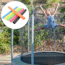 12 fundas de espuma para postes de trampolín, cubiertas anticolisión, tubos protectores acolchados