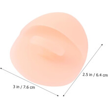 2 Silikon-Gesichtsbürsten zur Hautreinigung und zum Waschen von Obst mit rutschfestem Griff