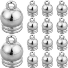 50pcs Electroplated Tassel Caps for Hanging Clock DIY Jewelry Making Supplies Cord End Fittings Clock End Cap Fasteners