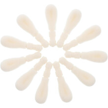 50 pièces de rechange pour pinceaux de maquillage, têtes de pinceau à lèvres, applicateur floqué pour rouge à lèvres et fard à paupières