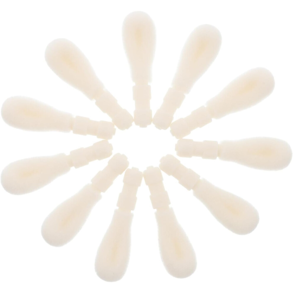 Hkhbjs 50Pcs Makeup Brush Parts Lip Brush Heads Refill For Lipstick Eyeshadow Flock Applicator