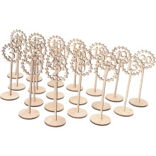 20 Stück Tischnummern aus Holz für Hochzeiten, Stehtische