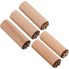 Ensemble de 5 tampons en bois Ă motifs floraux pour scrapbooking et agendas d'enfants