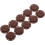 5 par runda magnetiska knappar, 2,2 cm diameter, kaffefärgade, handsydda tryckknappar 1