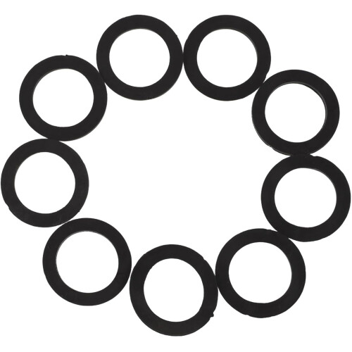 50Pcs Rubber Spinlock Washers Nut Collars for Dumbbell and Barbell Weight Lifting