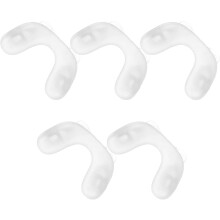 5PCS Soft Silicone Eyeglasses Nose Pads Double Hole Screw Type U-Shaped Nose Bridge Replacement
