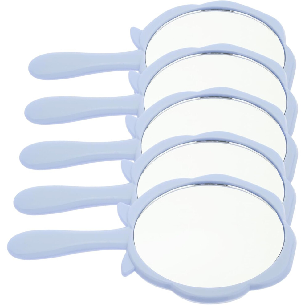 Hkhbjs 5Pcs Floral Makeup Mirror For Girls Small Compact Handheld Mirror