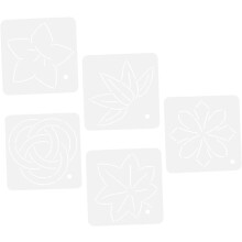 5 stuks quiltsjablonen, naailinialen van plastic, patchwork teken- en naaigereedschap