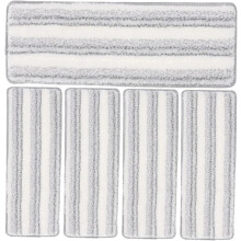 Mikrofaser-Bodenreinigungspads, 5 Stück, 41 x 11 cm, waschbar, Ersatzköpfe für Wischmopps