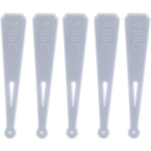 5-teilige Silikon-Lesezeichenform für Epoxidharz-Bastelarbeiten, flexible Silikonformen