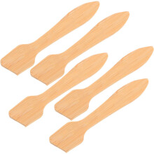 5 stuks bamboe gezichtsmaskerspatels, make-upmixer voor huidverzorging en het aanbrengen van maskers.