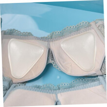 Lot de 2 coussinets de soutien-gorge push-up en silicone amovibles et épais, pour soutiens-gorge de sport et de tous les jours.