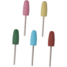5pcs Silicone Rubber Nail Drill Bits Set Manicure Grinding Machine Replacement Heads Portable Nail Polishing Tools