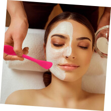 2 cepillos de silicona para limpieza facial, cepillo para mascarillas caseras, cabezal de silicona suave.