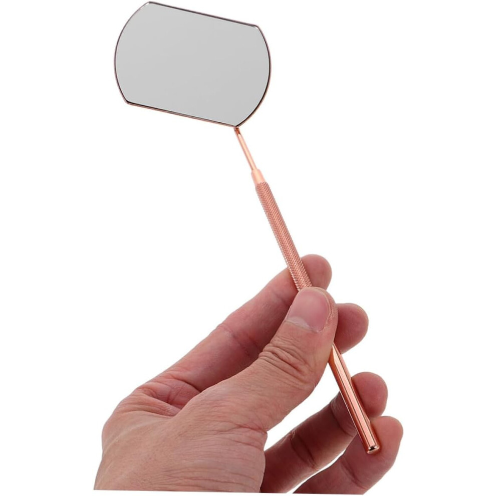 Hkhbjs 2Pcs Eyelash Mirror Detachable Dualended Design Handheld Compact Stainless Steel Makeup Mirror