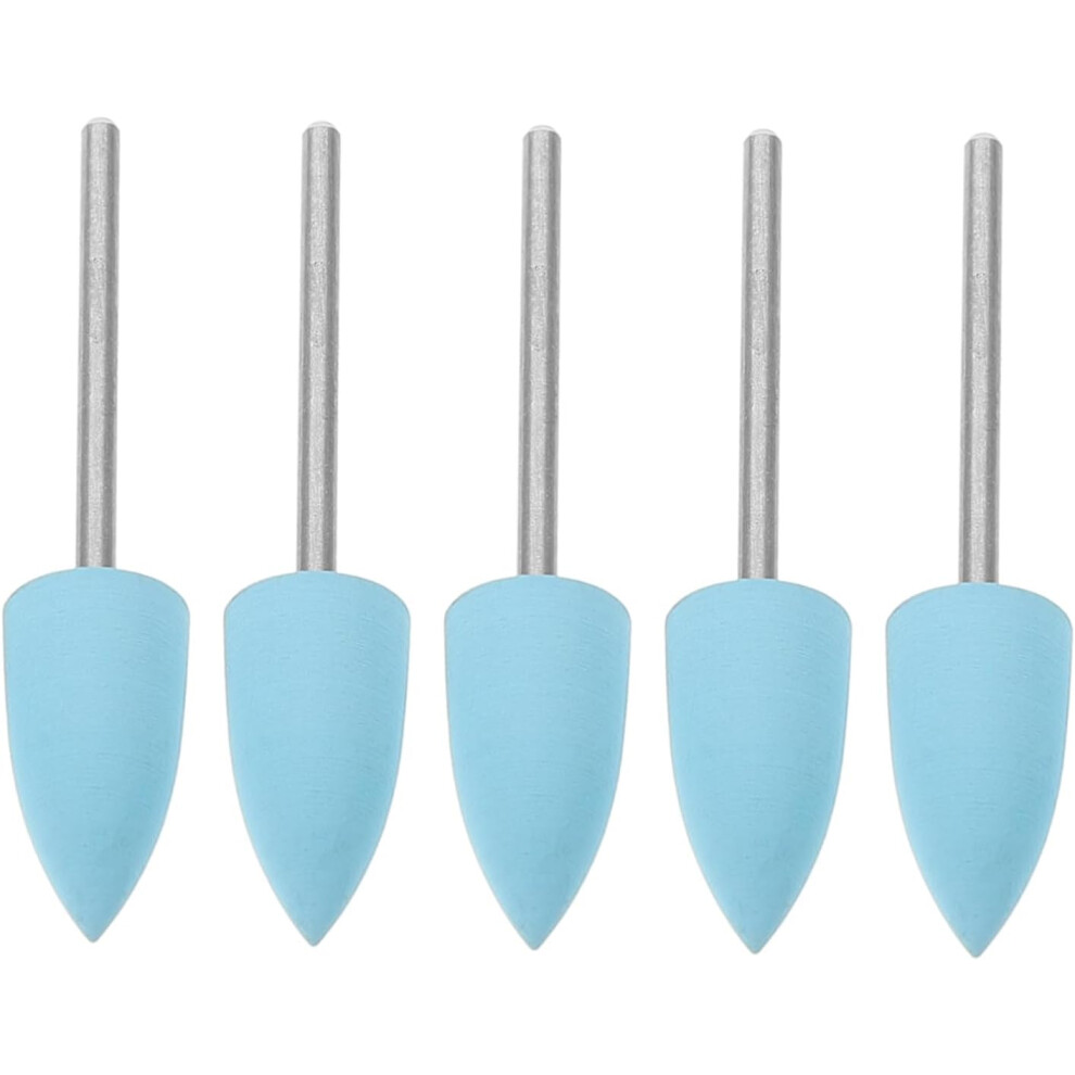 Hkhbjs 5Pcs Silicone Nail Drill Bits Set For Manicure Salon Nail Art Polishing Tools Cuticle Drill Bits Care Supply