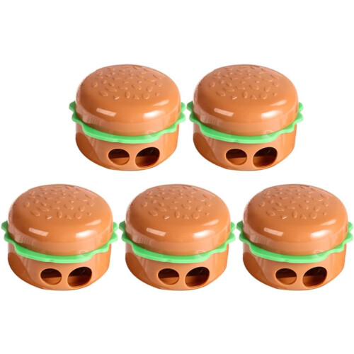 5 Stück manuelle Hamburger-Bleistiftspitzer, Handspitzer