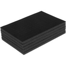 5-teiliges Schmucktablett, Ohrring-Aufbewahrungsbox-Einsatz, schwarze Polsterung, Präsentationstabletts, geeignet