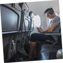 2 buc suport pentru picioare portabil pentru avion, hamac, receptor pentru picioare din pânză Oxford, pentru călătorii confortabile