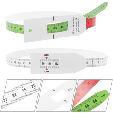 Juego de cintas métricas para medir la circunferencia del brazo y la cabeza de bebés, material PP flexible.