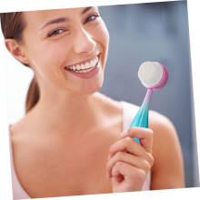 Lot de 2 brosses nettoyantes manuelles en silicone pour le visage, exfoliant et nettoyant les pores en profondeur.