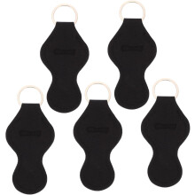 Neopren-Lippenbalsam-Schutz-Schlüsselanhänger, 5er-Pack, Kompakter Lippenstift-Schutzhüllenhalter