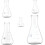 5pcs Borosilicate Glass Conical Flask Set Thickened Wide Neck Erlenmeyer Flat Bottom Laboratory Glassware 1