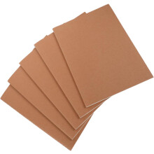 5pcs Kraft Notebooks Bulk with 36 Sheets Each, Stylish Appearance, Versatile White Pages