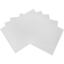5 feuilles de film rétractable phosphorescentes, thermorétractables et imprimables.
