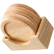Rutschfeste Untersetzer, runde Tassenuntersetzer, wärmeisolierend, Platzsets aus Buchenholz, schützen Arbeitsflächen