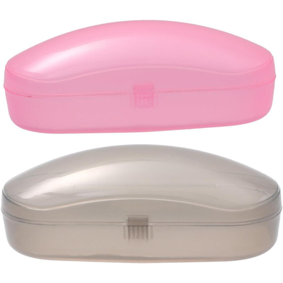 Hkhbjs 5Pcs Portable Plastic Glasses Case Box Eyeglasses Case For Man Woman Sunglasses Mens Slim Glasses Color