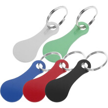 5er-Pack Einkaufswagen-Token-Schlüsselanhänger aus Edelstahl, klassisch-elegantes Design, robust und bruchfest