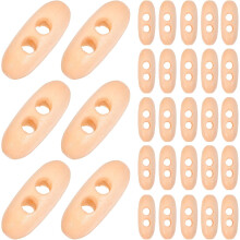 50 boutons ovales en bois pour pulls, vêtements et loisirs créatifs. Boutons en bois vintage pour la couture et les travaux manuels.