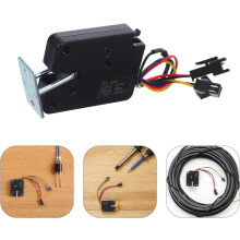 Elektriskt kontrolllås DC12V Mini Servo-dörrlås med detekteringsbrytare