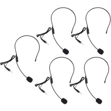 5 Stück flexible Headset-Mikrofon-Lautsprecher mit 3,5-mm-Gewindeanschlussstecker