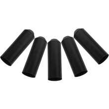 5Pcs Black Waterproof Heat Shrink Cable End Caps with Spiral Adhesive