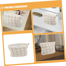2er-Set tragbare, gesteppte Kosmetiktaschen mit Stickerei, ideal als Reise-Kosmetiktasche