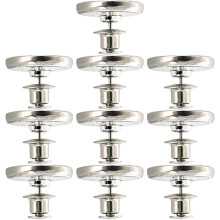 Paar magnetische Gardinenschnallen, abnehmbar, aus silberfarbener Legierung