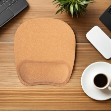 2 ks podložka pod myš na zápästie z mäkkého korku a gumovej základne pre ergonomickú oporu