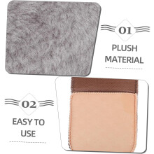 Luvas de polimento de sapatos 2pcs Conjunto de luvas de limpeza duplas de peluche para cuidados de sapatos e brilho de tênis