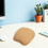 2pcs pulso mouse pad cortiça macia e base de borracha para suporte ergonômico 1