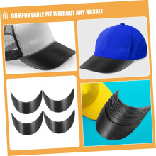 20pcs Plastic Hat Brim Liner for Boys and Girls Baseball Cap Inserts Hat Shaper for Boy Girl's Making Supplies Black