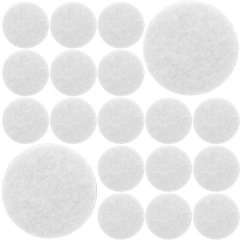 500pcs White 25mm Self-Adhesive Felt Circle Stickers for Clothing DIY Crafts