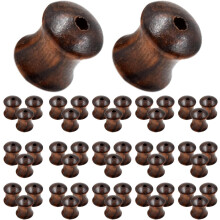 50pcs 10x8mm Bamboo Shaped Wood Beads with Large Holes Handcrafted Wooden Spacer Beads