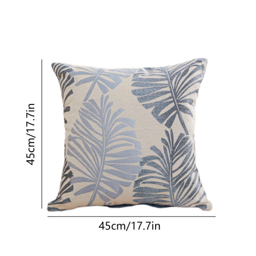 Palmunlehtityynynpäällinen pehmeä sametti 18x18 tuumaa 2