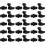 50pcs Nylon Snap Hook Drawstring Clasp for Backpack Clip Accessories Cord End Fasteners Drawstring Clamp 1