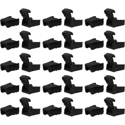 50pcs Nylon Snap Hook Drawstring Clasp for Backpack Clip Accessories Cord End Fasteners Drawstring Clamp