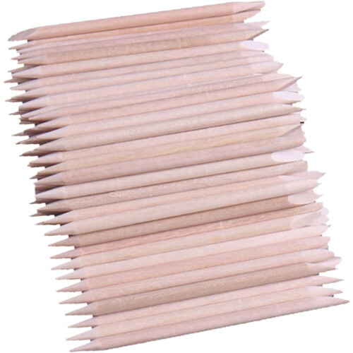 500pcs Essential Manicure Tool Beauty Wood Sticks Multi-function Wax Applicator Sticks Cuticle for Finish