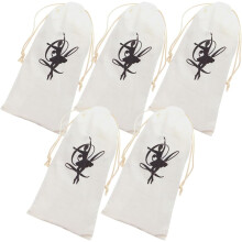 5 sacchetti con coulisse per scarpette da ballo, 13x27 cm, in tela antipolvere, organizer per scarpe da danza.